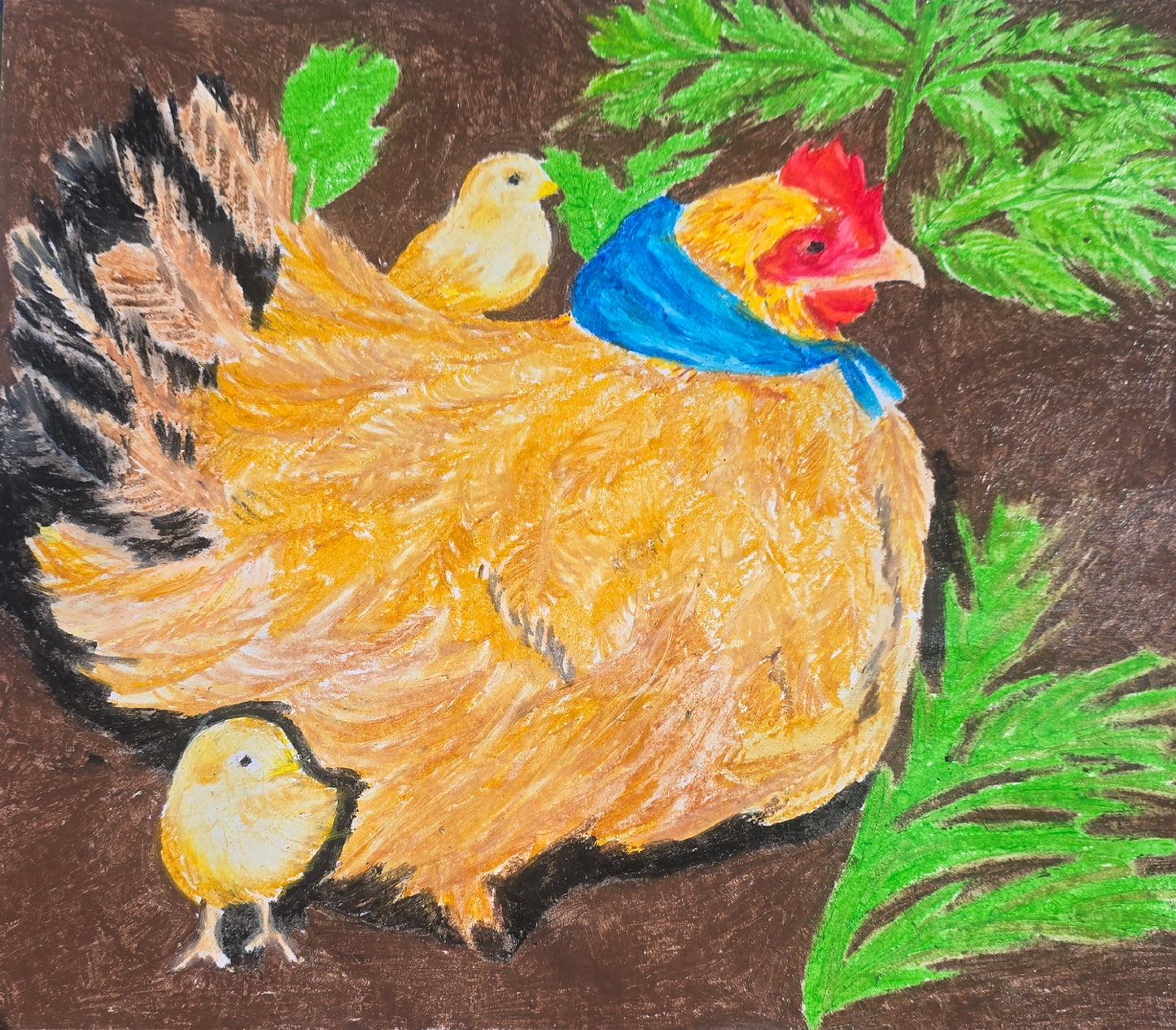 La gallina y sus pollitos
